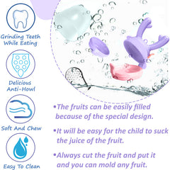 Baby Feeding Fruit Nibbler for Baby (Purple)