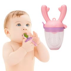 Baby Feeding Fruit Nibbler for Baby (Pink)
