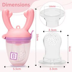 Baby Feeding Fruit Nibbler for Baby (Pink)