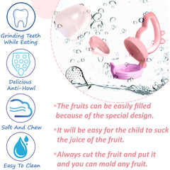 Baby Feeding Fruit Nibbler for Baby (Pink)