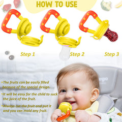 Baby Feeding Fruit Nibbler for Baby (Yellow)