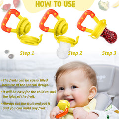 Baby Feeding Fruit Nibbler for Baby (Yellow)