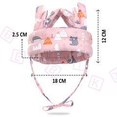 Baby Anty Fall Head Protector Cap (forest Pink)