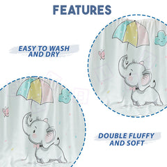 Baby Essential Multipurpose Blanket for Baby (Umbrella Elephant)