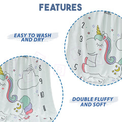 Baby Essential Multipurpose Blanket for Baby (Rainbow Horse)