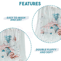 Baby Essential Multipurpose Blanket for Baby (Elephant Circus)