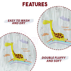 Baby Essential Multipurpose Blanket for Baby (Pure Bamboo Yellow Dinosaur)