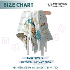 Baby Essential Multipurpose Blanket for Baby (Elephant Coconut Tree)