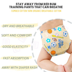 Waterproof Breathable Cotton Potty Training Pants for Babies (Baseball)