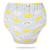 Waterproof Breathable Cotton Potty Training Pants for Babies (Blue Clouds)