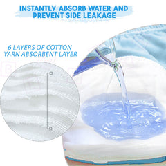 Waterproof Breathable Cotton Potty Training Pants for Babies (Blue Clouds)