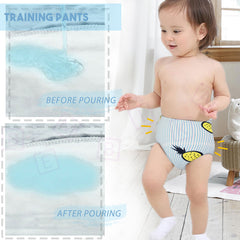 Waterproof Breathable Cotton Potty Training Pants for Babies (Blue Pineapple)