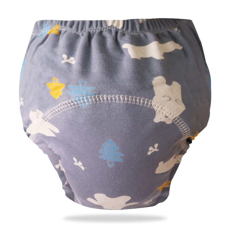 Waterproof Breathable Cotton Potty Training Pants for Babies (Blue Polar Bear)