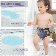 Waterproof Breathable Cotton Potty Training Pants for Babies (Blue Polar Bear)