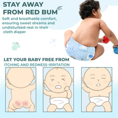 Waterproof Breathable Cotton Potty Training Pants for Babies (Blue Whale)