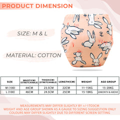 Waterproof Breathable Cotton Potty Training Pants for Babies (Bunny)