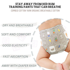 Waterproof Breathable Cotton Potty Training Pants for Babies (Bunny Bear)