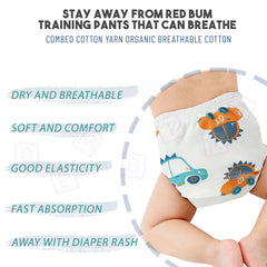 Waterproof Breathable Cotton Potty Training Pants for Babies (Car)