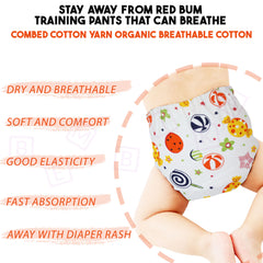 Waterproof Breathable Cotton Potty Training Pants for Babies (Colorful Candy)