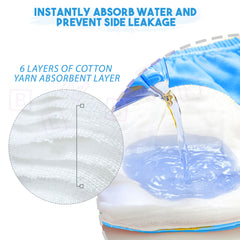 Waterproof Breathable Cotton Potty Training Pants for Babies (Dinosaur)