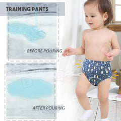 Waterproof Breathable Cotton Potty Training Pants for Babies (Blue Bears)