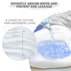 Waterproof Breathable Cotton Potty Training Pants for Babies (Grey Unicorn)