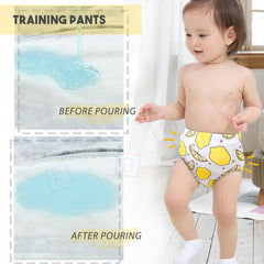 Waterproof Breathable Cotton Potty Training Pants for Babies (Lemon)