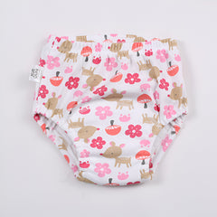 Waterproof Breathable Cotton Potty Training Pants for Babies (Mushroom)