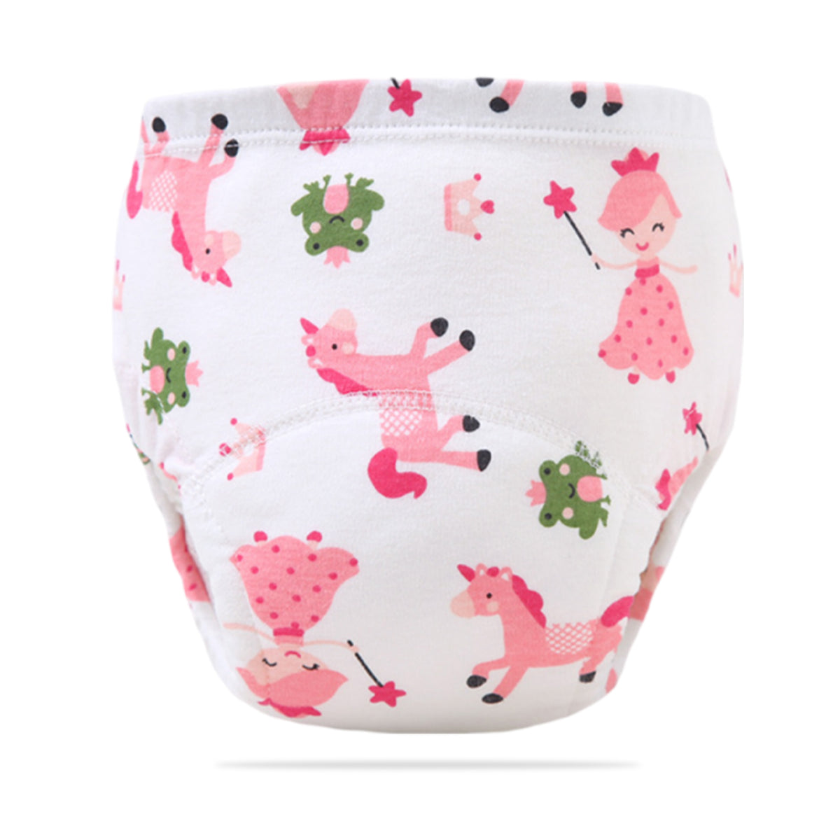 Waterproof Breathable Cotton Potty Training Pants for Babies (Pink Princess)