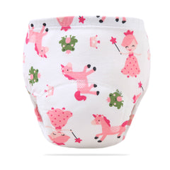 Waterproof Breathable Cotton Potty Training Pants for Babies (Pink Princess)