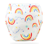 Waterproof Breathable Cotton Potty Training Pants for Babies (Rainbow)