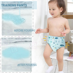 Waterproof Breathable Cotton Potty Training Pants for Babies (Underwater World)