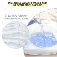 Waterproof Breathable Cotton Potty Training Pants for Babies (Watermelon)