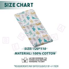 Bamboo Muslin Swaddle Wrap/Blanket for Baby 120X110 (Green)