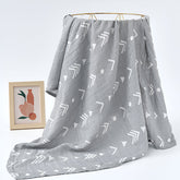 Bamboo Muslin Swaddle Wrap/Blanket for Baby 120X110 (Grey)