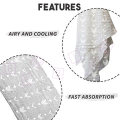 Bamboo Muslin Swaddle Wrap/Blanket for Baby 120X110 (Grey)