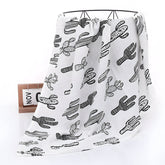 Bamboo Muslin Swaddle Wrap/Blanket for Baby 120X110 (Black)