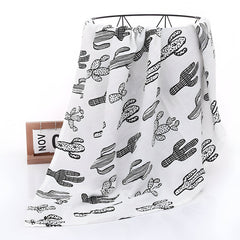 Bamboo Muslin Swaddle Wrap/Blanket for Baby 120X110 (Black)