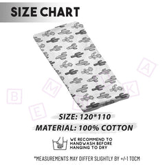 Bamboo Muslin Swaddle Wrap/Blanket for Baby 120X110 (Black)