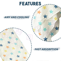 Bamboo Muslin Swaddle Wrap/Blanket for Baby 120X110 (Multi)