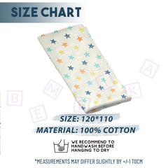 Bamboo Muslin Swaddle Wrap/Blanket for Baby 120X110 (Multi)