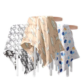 Muslin Baby Burp Cloths 60 X 60cm Blanket for Newborn (White)