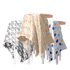 Muslin Baby Burp Cloths 60 X 60cm Blanket for Newborn (White)