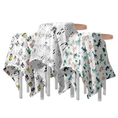Muslin Baby Burp Cloths 60 X 60cm Blanket for Newborn (Multi)