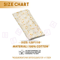 Bamboo Muslin Swaddle Wrap/Blanket for Baby 120X110 (Peach)