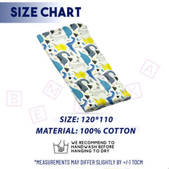 Bamboo Muslin Swaddle Wrap/Blanket for Baby 120X110 (Yellow)