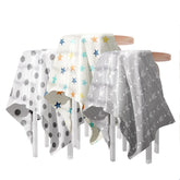 Bamboo Muslin Swaddle Wrap/Blanket for Baby 120X110 (Grey)