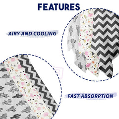 Bamboo Muslin Swaddle Wrap/Blanket for Baby 120X110 (White)