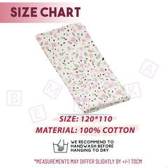 Bamboo Muslin Swaddle Wrap/Blanket for Baby 120X110 (White)