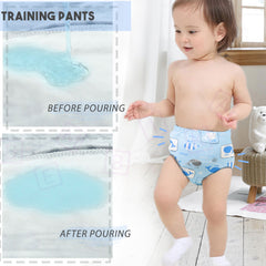 Waterproof Breathable Cotton Potty Training Pants for Babies (Set of 2)